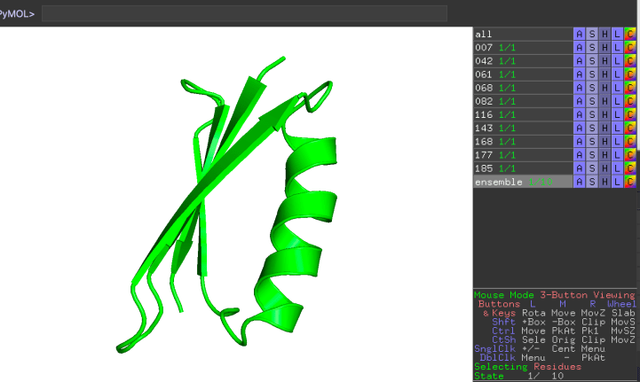 [PyMOL] NMR structures – KPWu's group research site